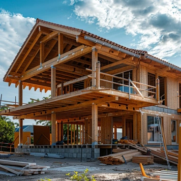 Residential home construction framing with wood structure in Los Angeles by Trusted Contractor LA